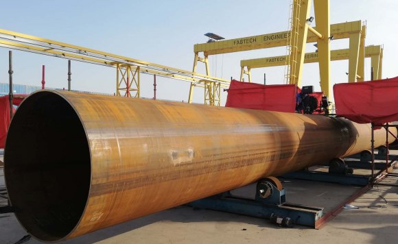 Fabrication & painting of Steel Tubular Pipes for MUGHARRAQ PORT – MARINE DEVELOPMENT